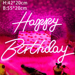 Happy Birthday Led Neon Lamp