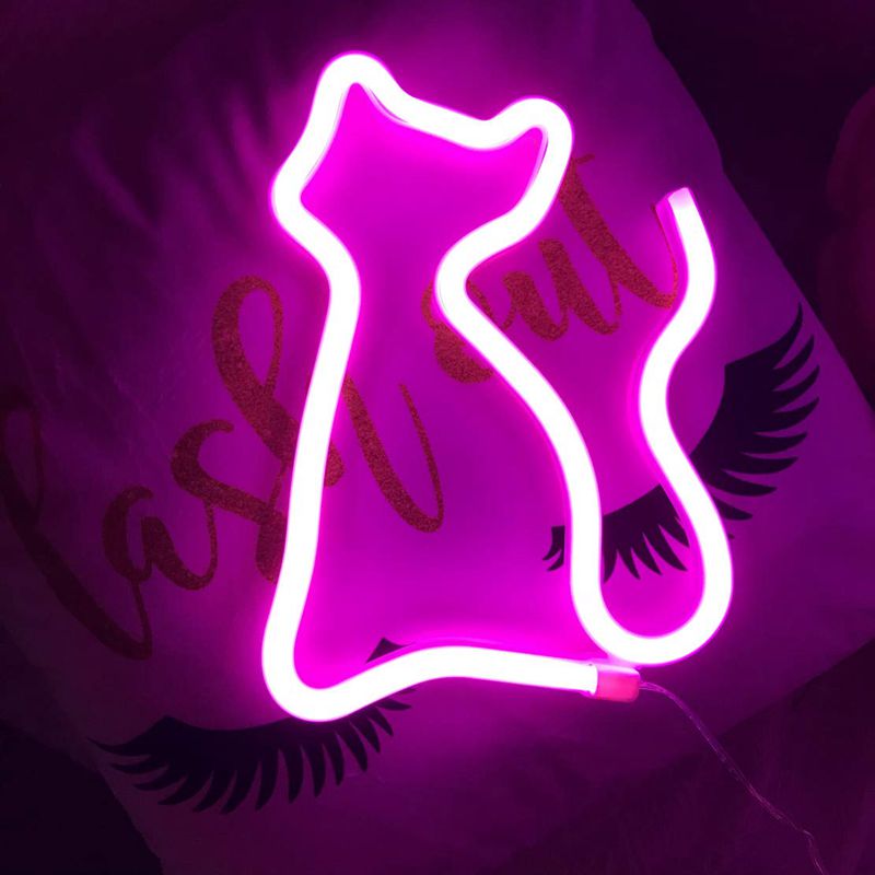 Chat 2 Lampe Neon