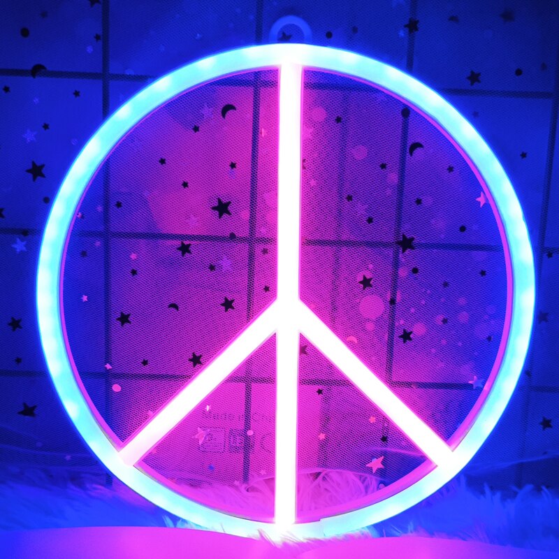 Peace & Love Lampe Neon Led
