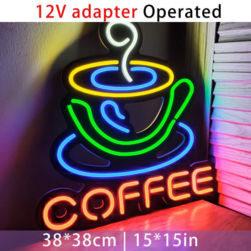 Coffee 1 Led Neon Lamp