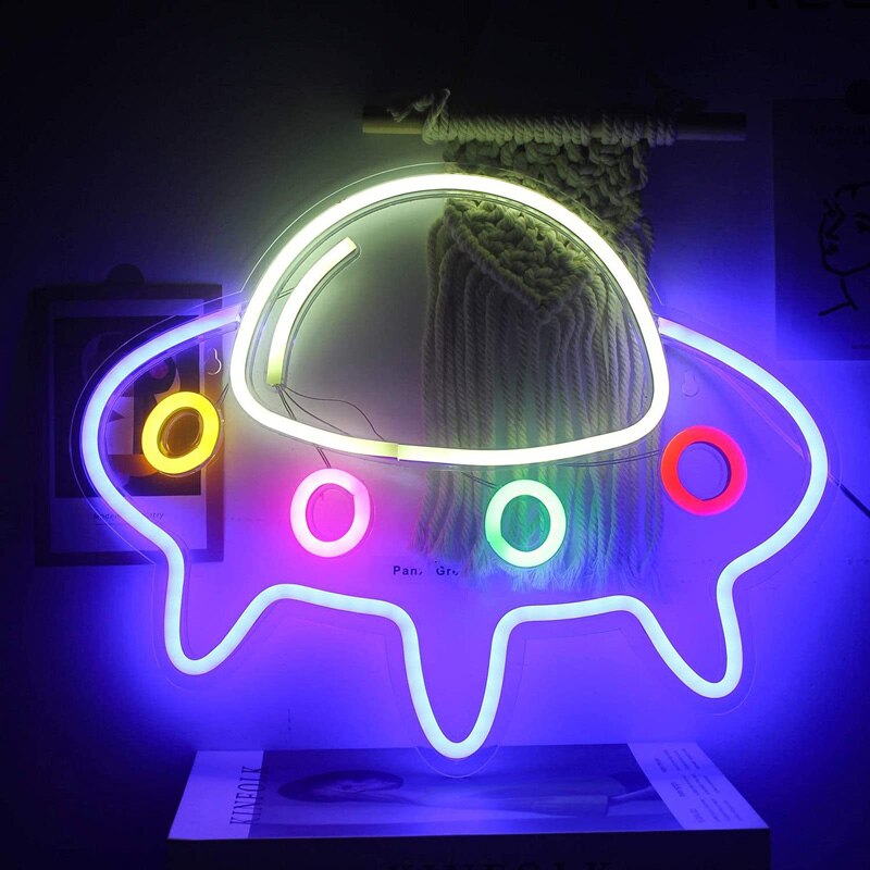 Spaceship Led Neon Lamp