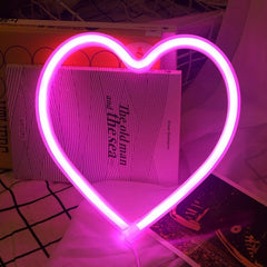 Heart Heart Neon LED Lamp
